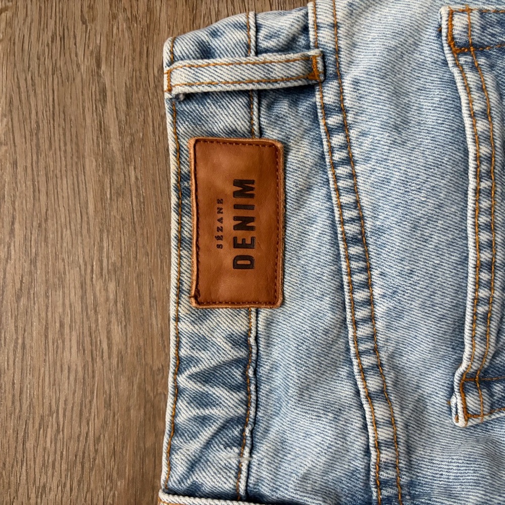 Sezane Light Wash Denim Jeans - Picture 7 of 7